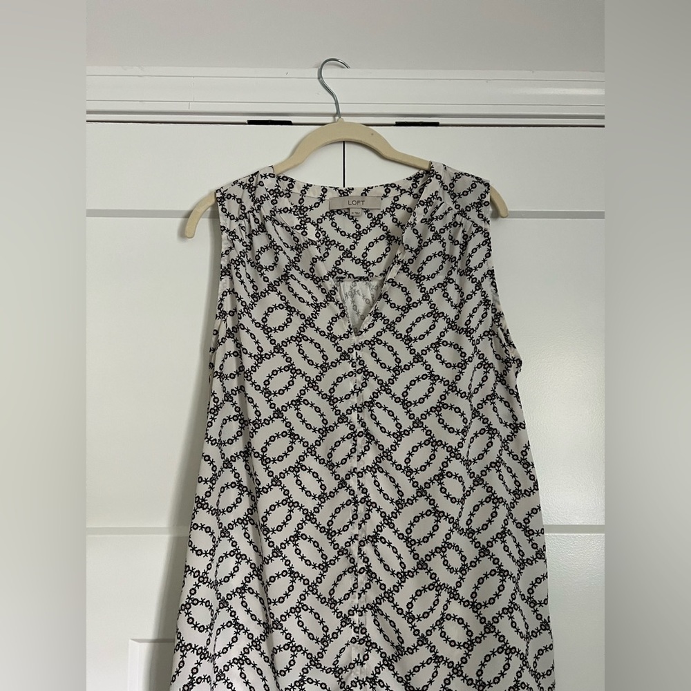 LOFT EUC Patterned Top